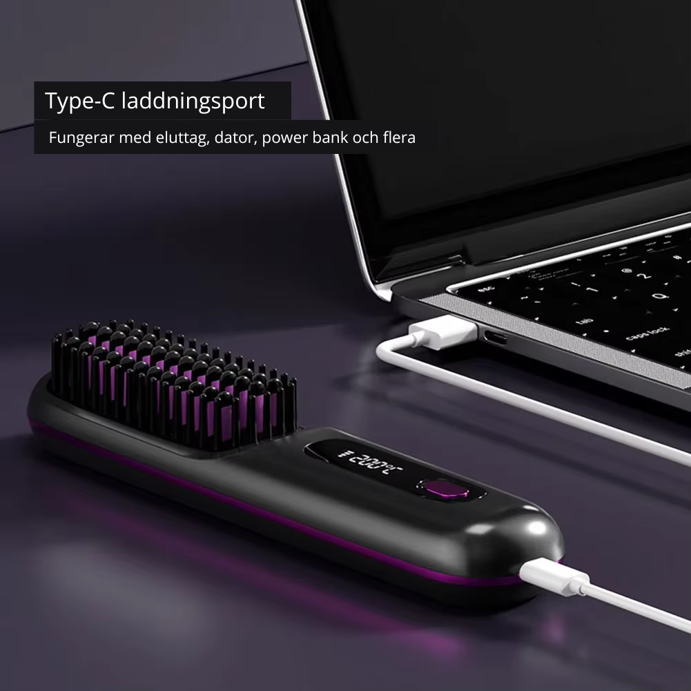 Bärbar Plattborste – Trådlös & Uppladdningsbar