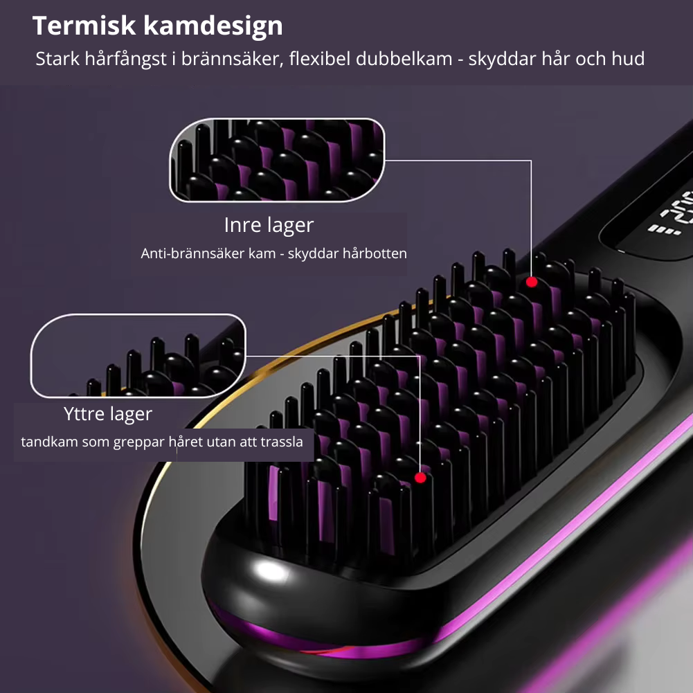 Bärbar Plattborste – Trådlös & Uppladdningsbar